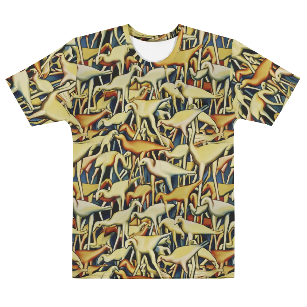 Jurassic Salon on Men's Cotton Crew Neck T-Shirt — Front