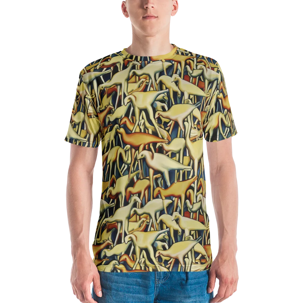 Jurassic Salon on Men's Crew Neck T-Shirt — Front