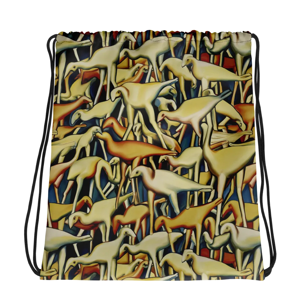 Jurassic Salon on Drawstring Bag — Photo