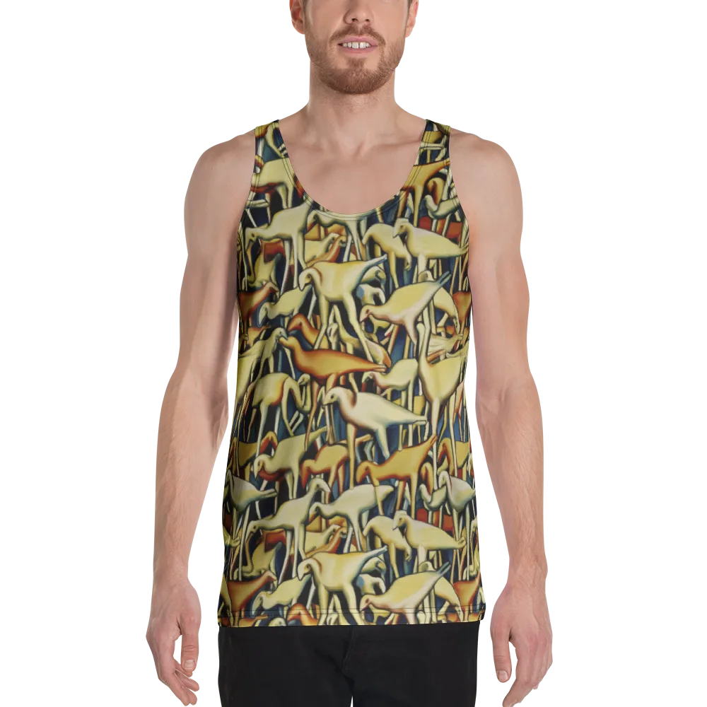 Jurassic Salon on Men's Tank Top — Front