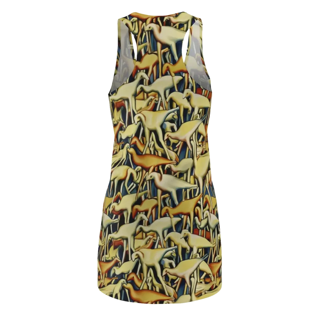 Jurassic Salon on Racerback Dress — Back
