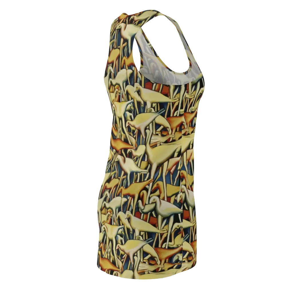 Jurassic Salon on Racerback Dress — Back Side