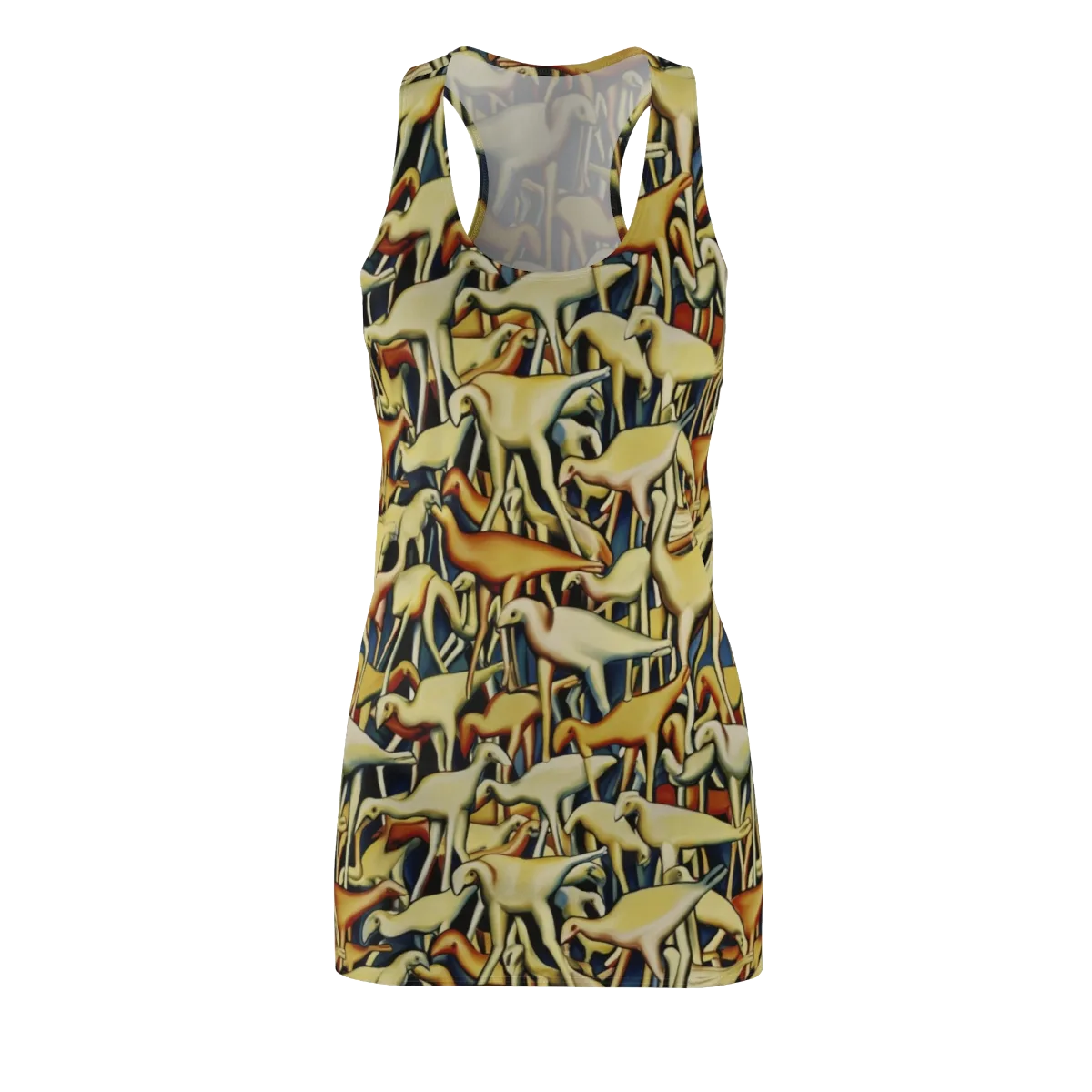 Jurassic Salon on Racerback Dress — Front