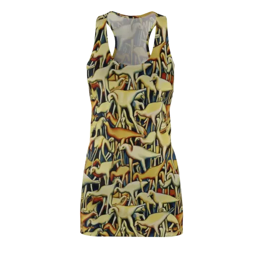 Jurassic Salon on a Racerback Dress
