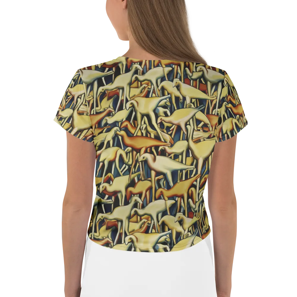 Jurassic Salon on Crop Tee — Back