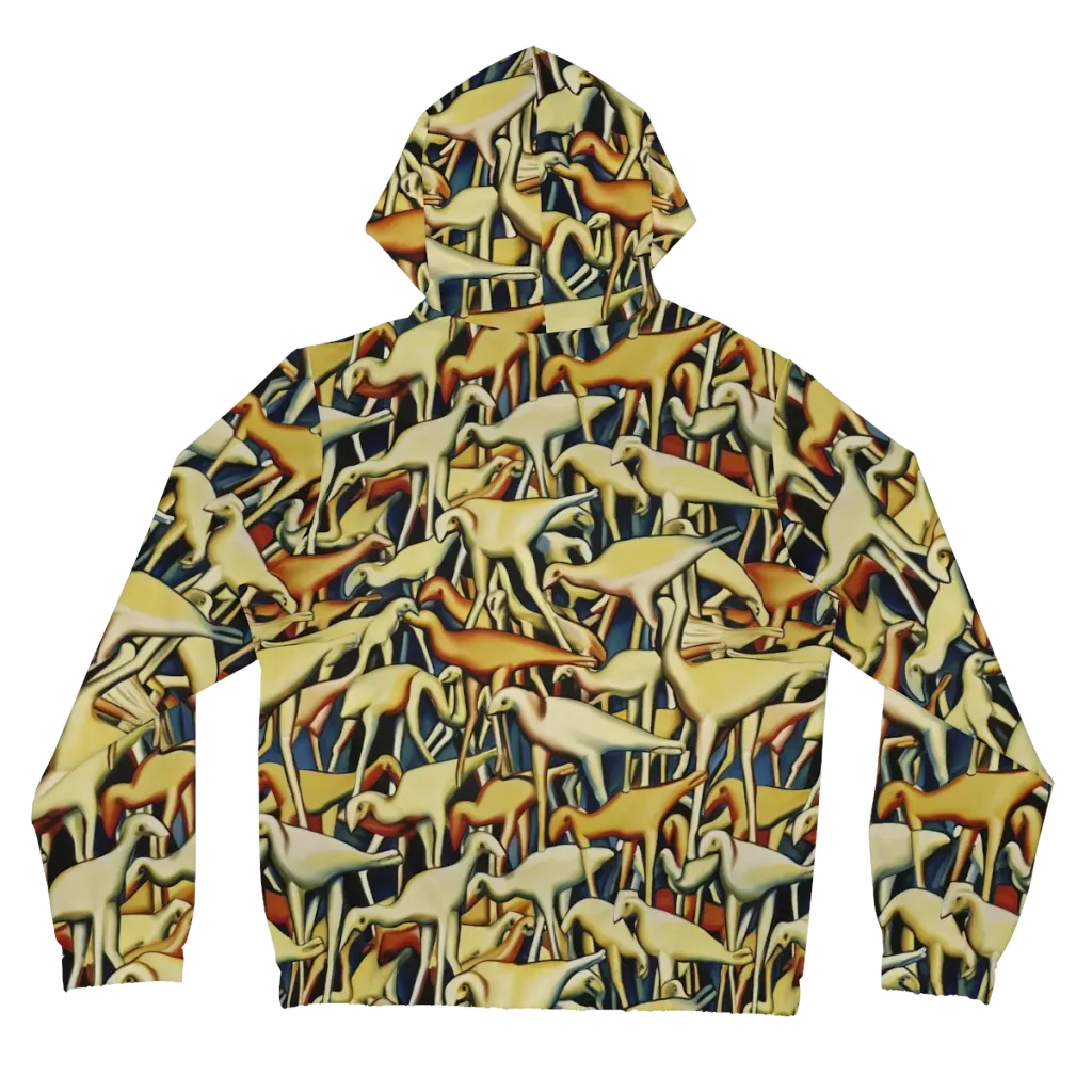 Jurassic Salon on Women's Full-Zip Hoodie — Back