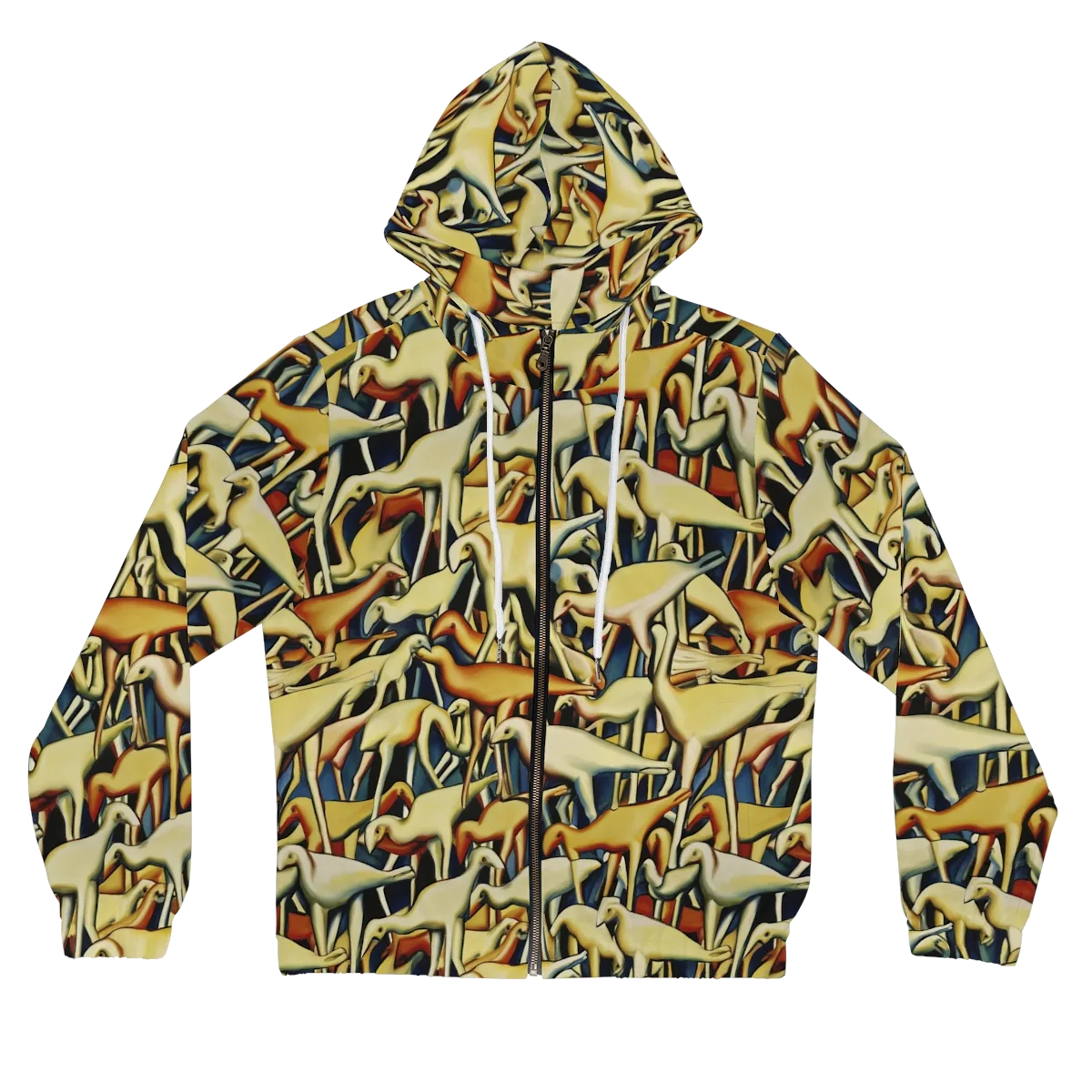Jurassic Salon on Women's Full-Zip Hoodie — Front