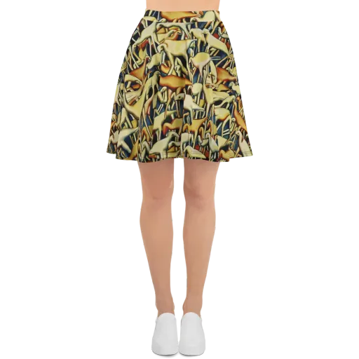 Jurassic Salon on a Skater Skirt