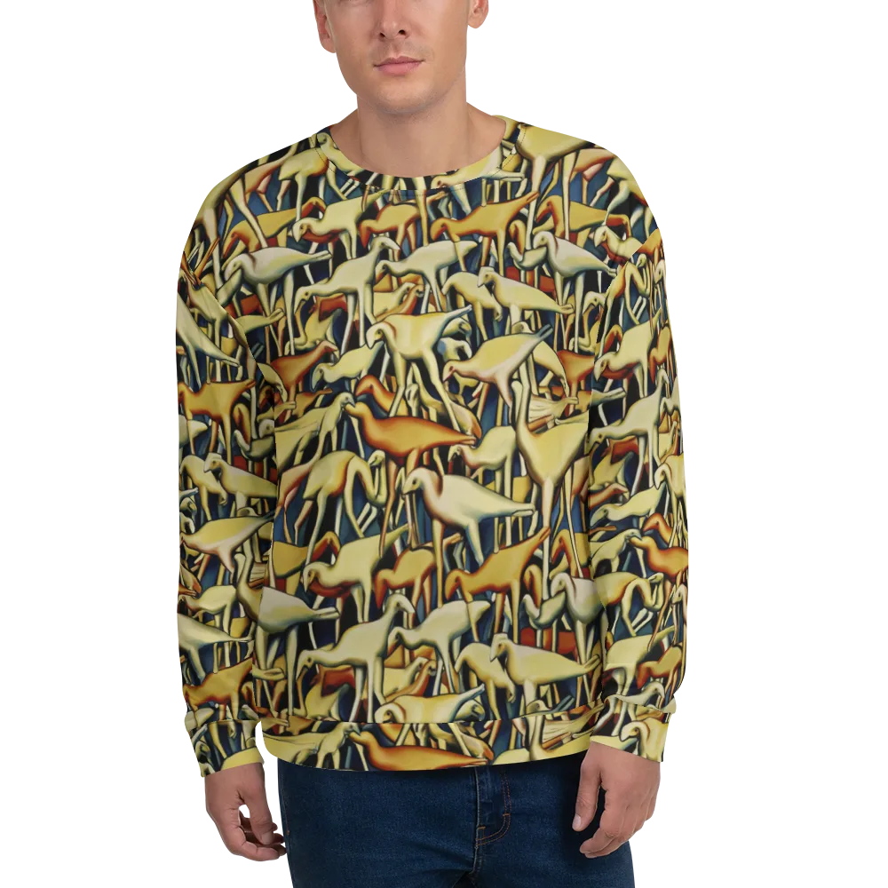 Jurassic Salon on Sweatshirt — Front