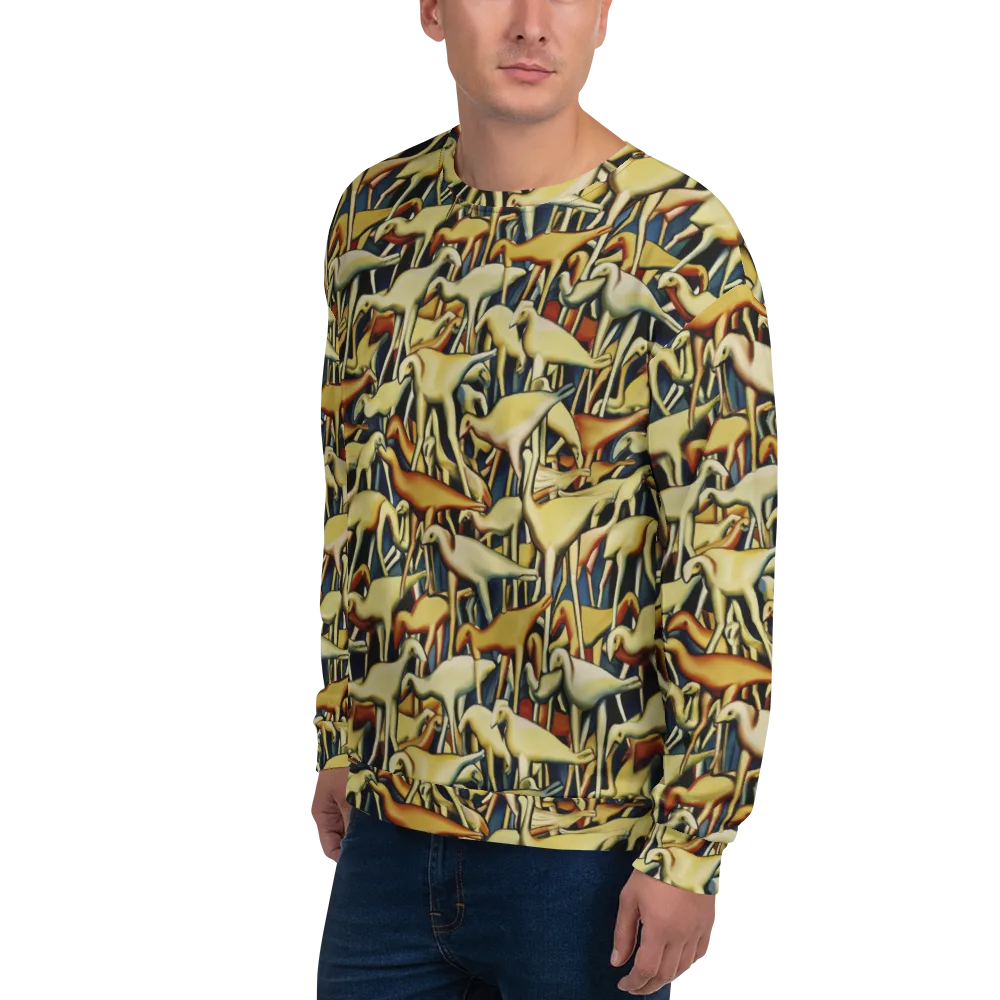 Jurassic Salon on Sweatshirt — Left Front