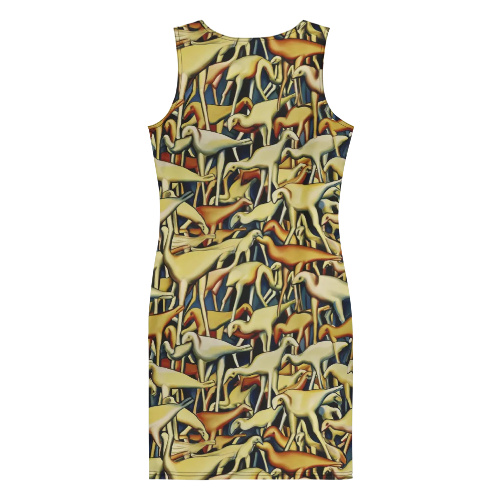 Jurassic Salon on Bodycon Dress — Back