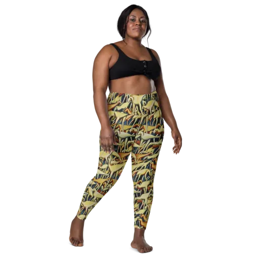 Jurassic Salon on a Leggings with Pockets