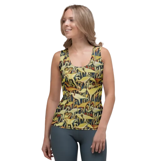 Jurassic Salon on a Women's Tank Top
