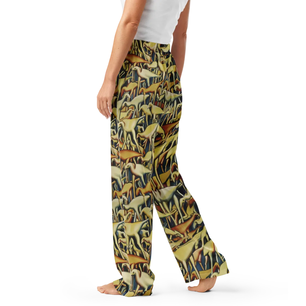 Jurassic Salon on Women's Pajama Pants — Left