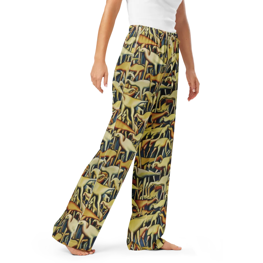 Jurassic Salon on Women's Pajama Pants — Right Front