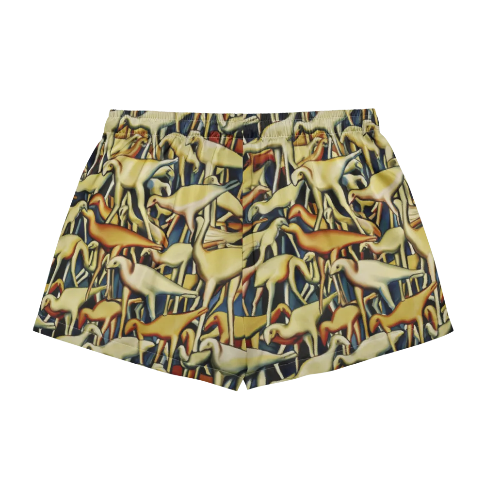 Jurassic Salon on Women's Pajama Shorts — Back