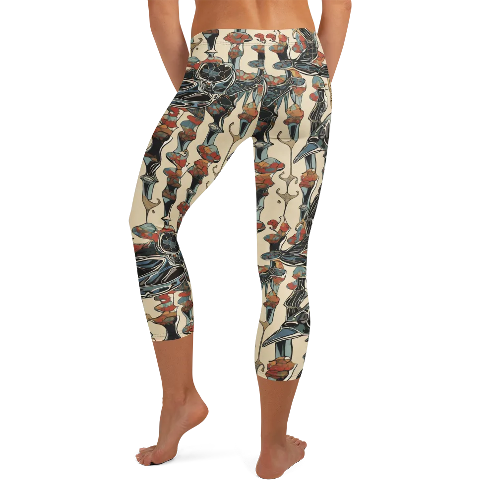 Venetian Fossils on Capri Leggings — Back