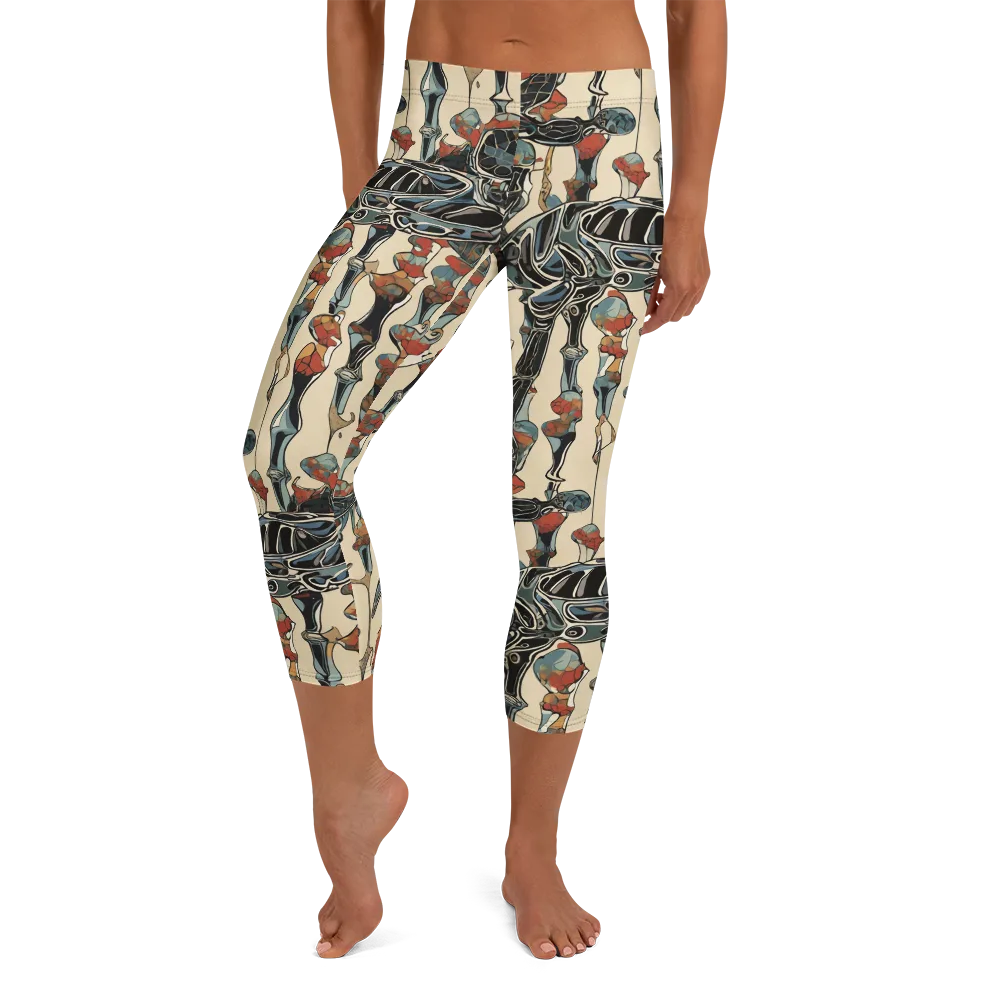 Venetian Fossils on Capri Leggings — Front
