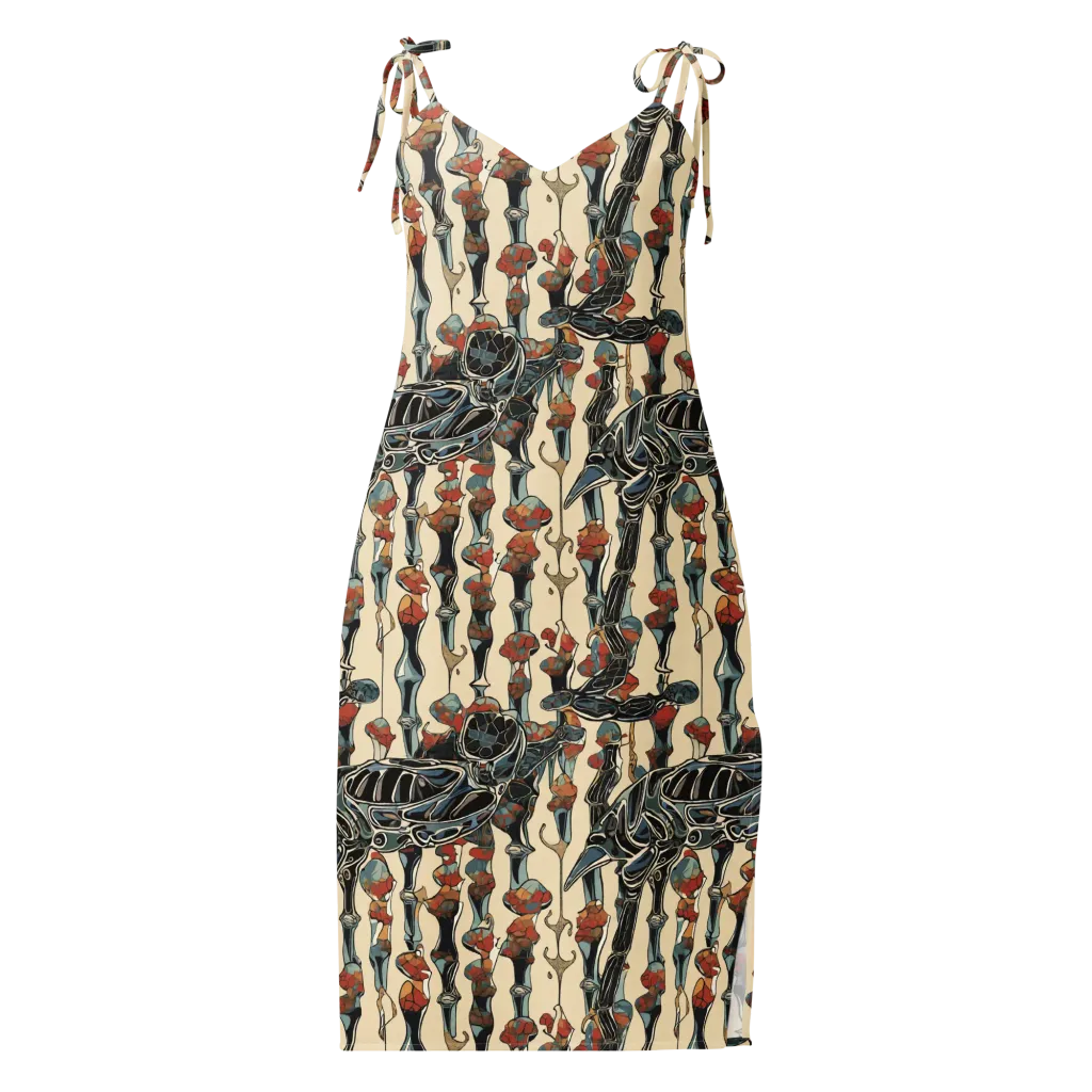 Venetian Fossils on Slip Dress — Front