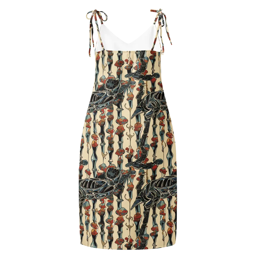 Venetian Fossils on Slip Dress — Back