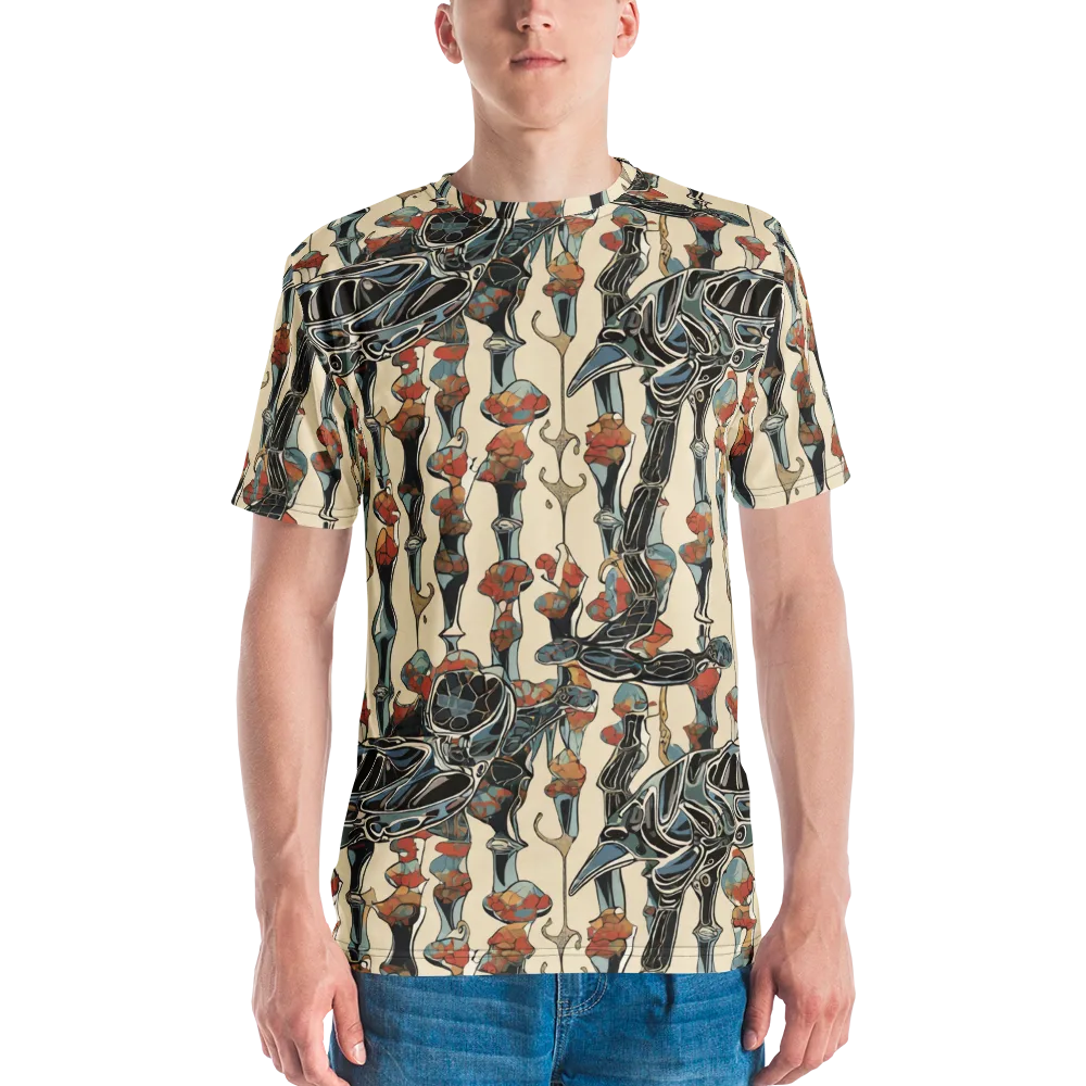 Venetian Fossils on Men's Crew Neck T-Shirt — Front