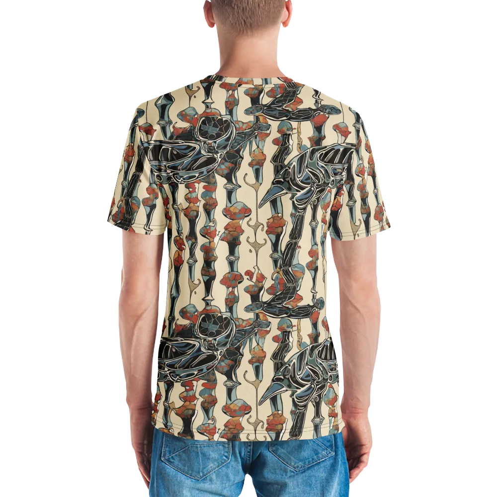Venetian Fossils on Men's Crew Neck T-Shirt — Back
