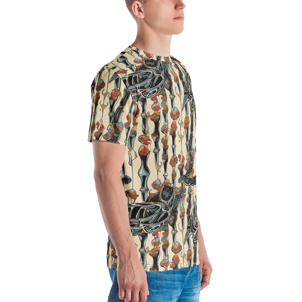 Venetian Fossils on Men's Crew Neck T-Shirt — Right