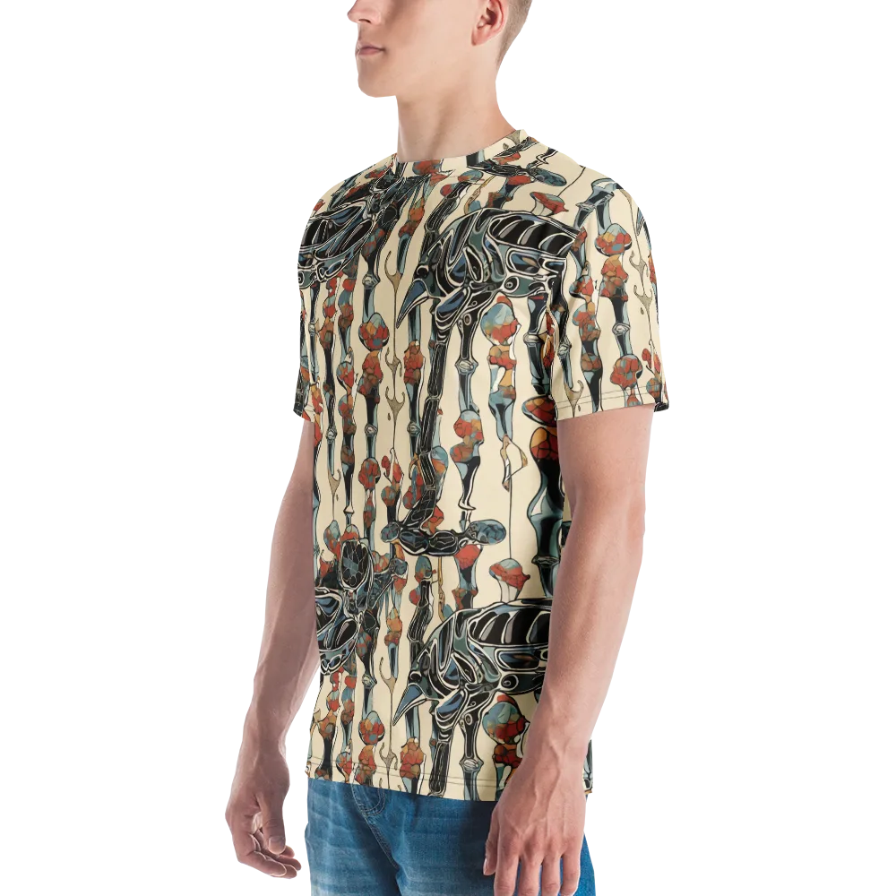Venetian Fossils on Men's Crew Neck T-Shirt — Left