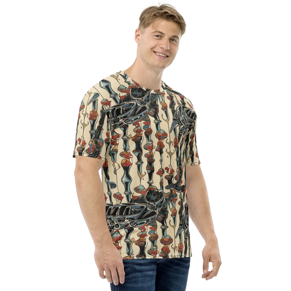 Venetian Fossils on Men's Crew Neck T-Shirt — Right