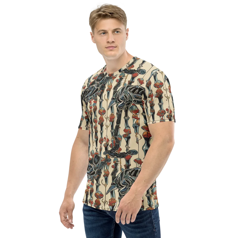 Venetian Fossils on Men's Crew Neck T-Shirt — Left