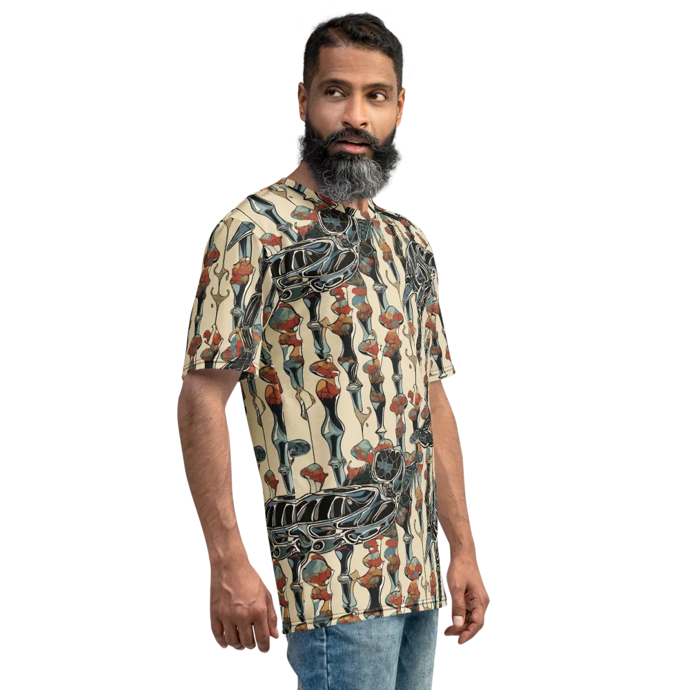 Venetian Fossils on Men's Crew Neck T-Shirt — Right