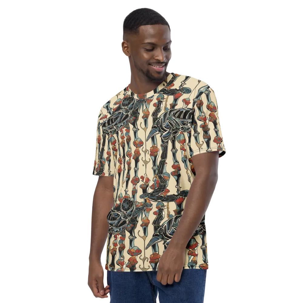 Venetian Fossils on Men's Crew Neck T-Shirt — Left