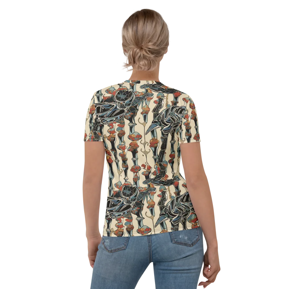 Venetian Fossils on Women's Crew Neck T-Shirt — Back