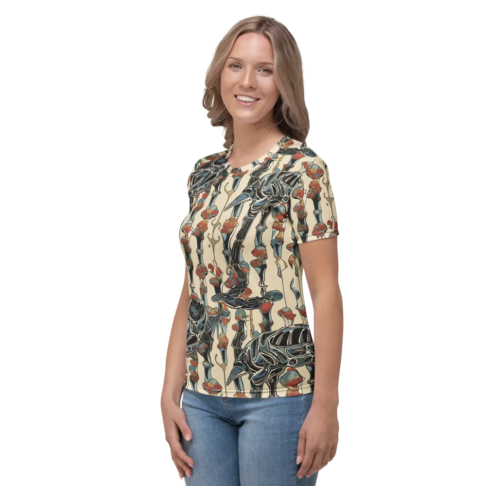 Venetian Fossils on Women's Crew Neck T-Shirt — Left