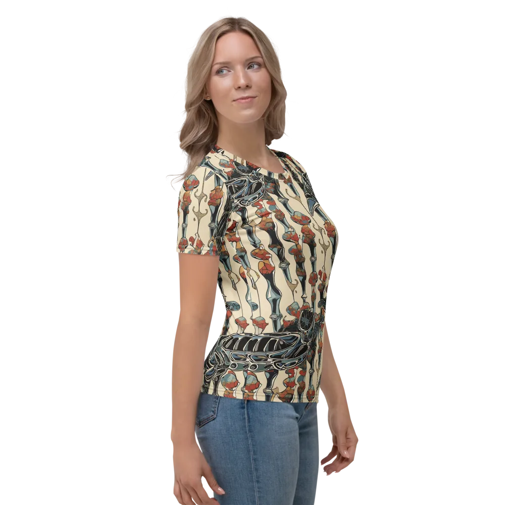 Venetian Fossils on Women's Crew Neck T-Shirt — Right