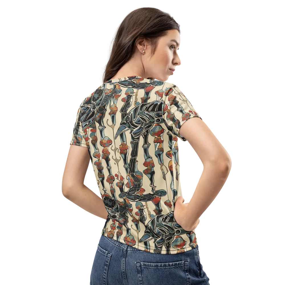 Venetian Fossils on Women's Crew Neck T-Shirt — Back