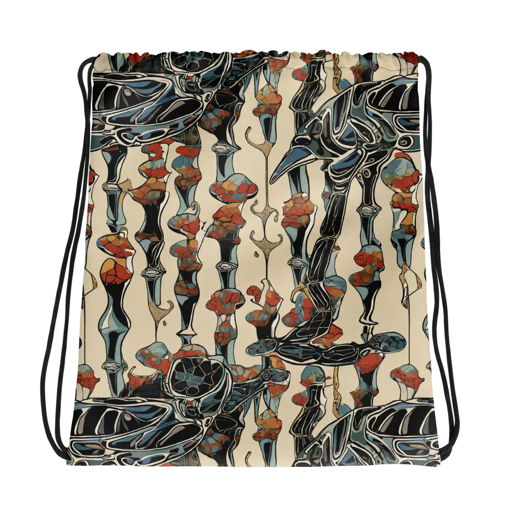 Venetian Fossils on Drawstring Bag — Photo