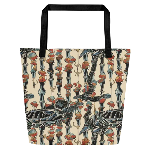 Venetian Fossils on a Large Tote Bag W/ Pocket