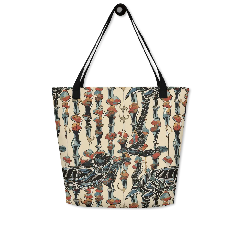 Venetian Fossils on Large Tote Bag W/ Pocket — Front