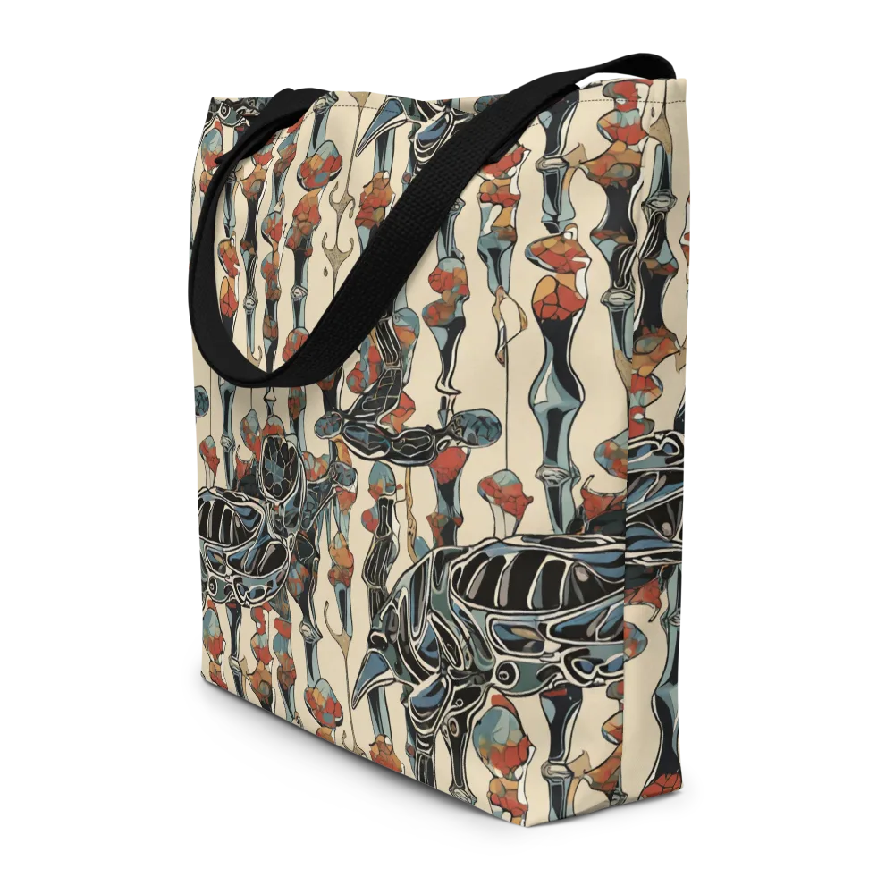 Venetian Fossils on Large Tote Bag W/ Pocket — Front