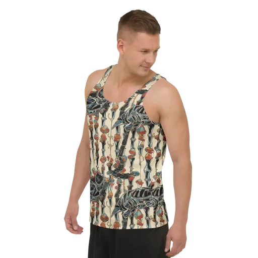 Venetian Fossils on a Men's Tank Top
