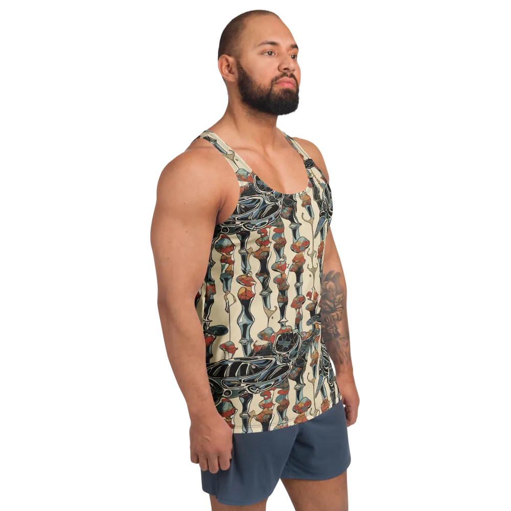 Venetian Fossils on Men's Tank Top — Right Front