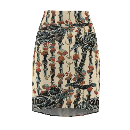 Venetian Fossils on a Pencil Skirt