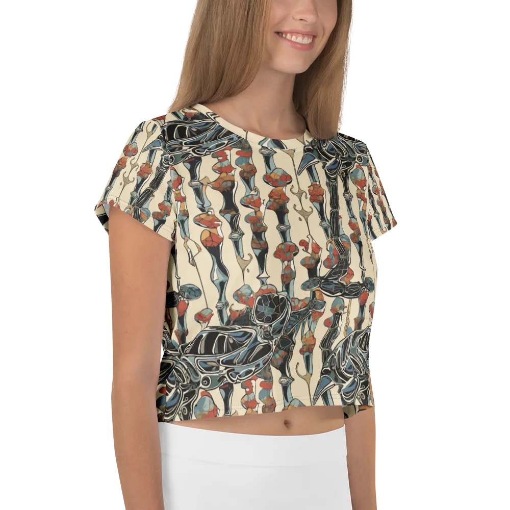 Venetian Fossils on Crop Tee — Right