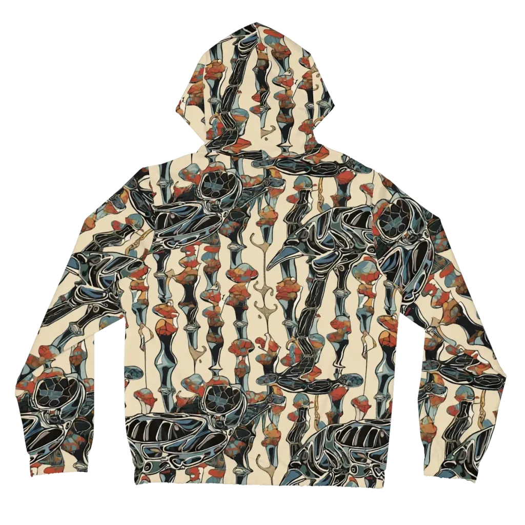 Venetian Fossils on Women's Full-Zip Hoodie — Back