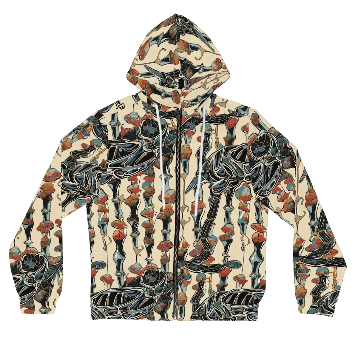 Venetian Fossils on Women's Full-Zip Hoodie — Front