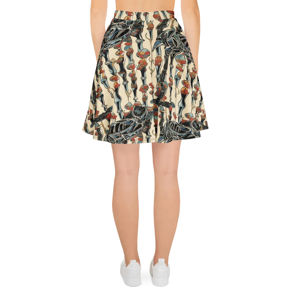 Venetian Fossils on Skater Skirt — Back