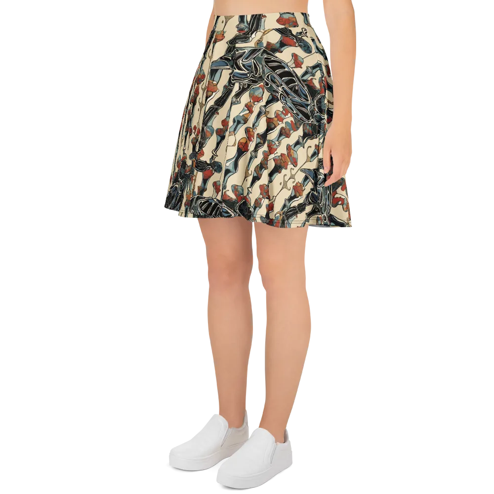Venetian Fossils on Skater Skirt — Left