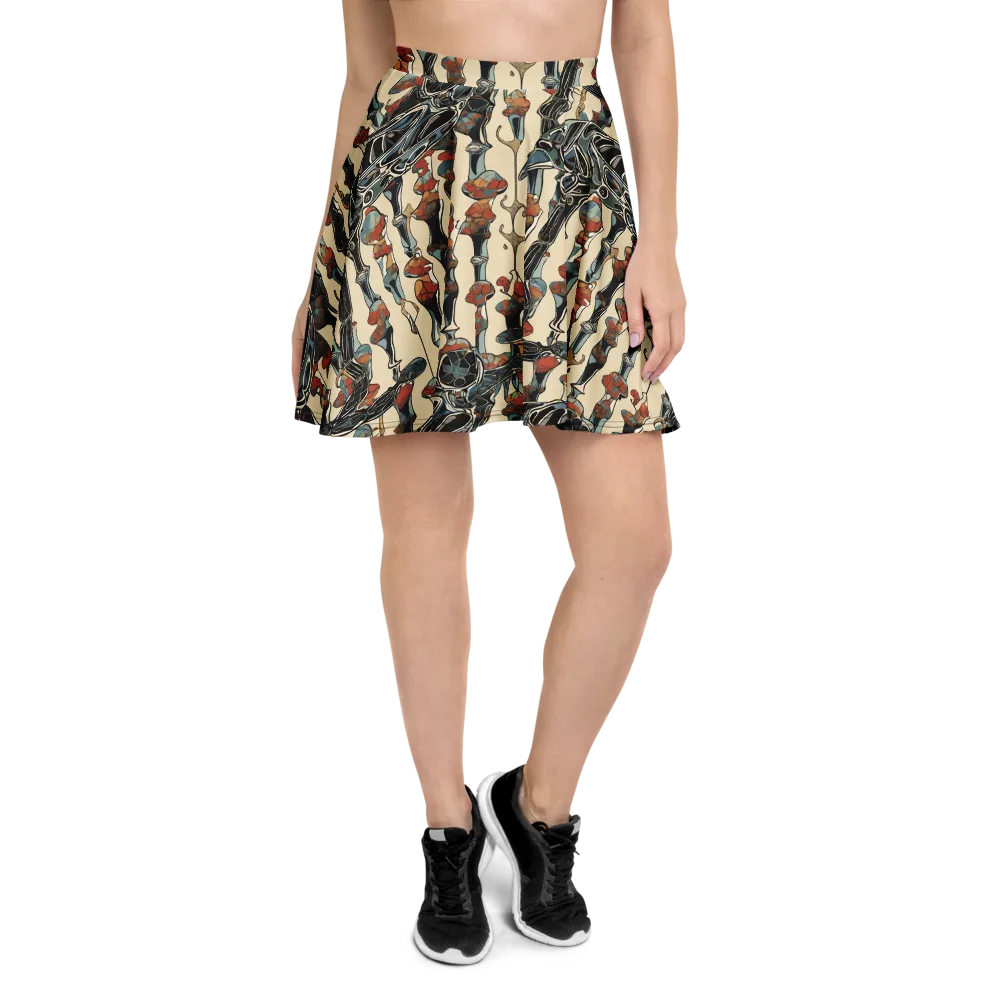 Venetian Fossils on Skater Skirt — Front