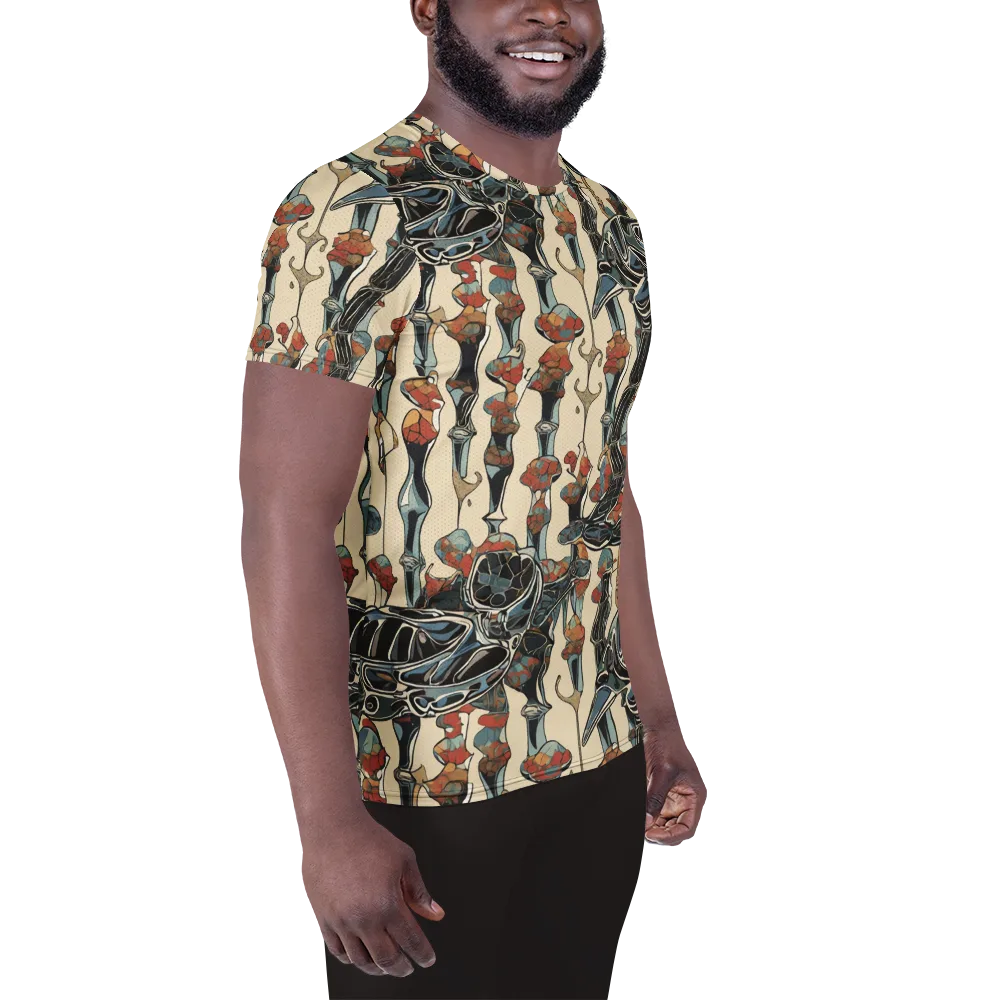 Venetian Fossils on Men's Athletic T-Shirt — Right